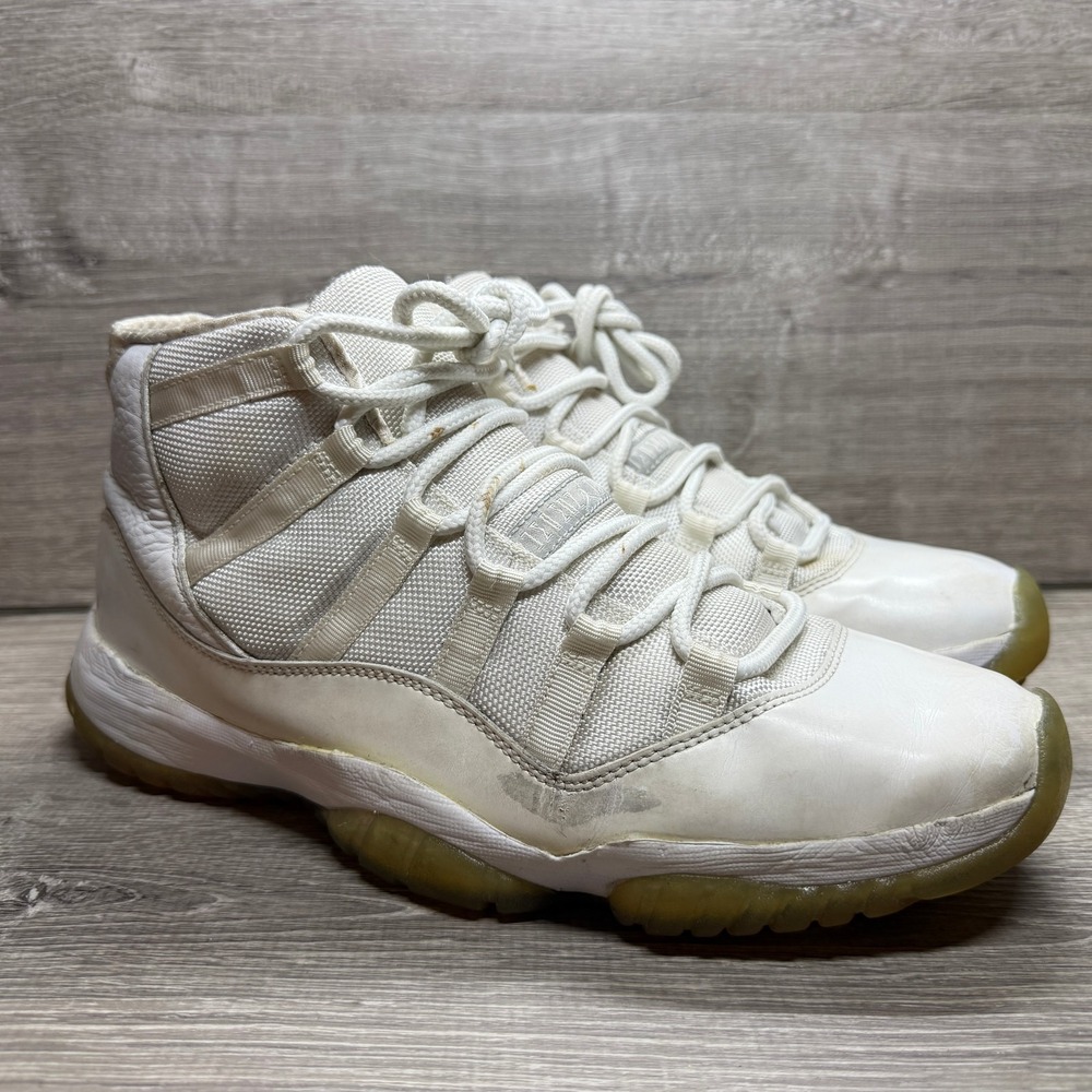 Air Jordan 11 Retro Silver High Anniversary Mens Basketball Shoes SZ 11 Sneakers